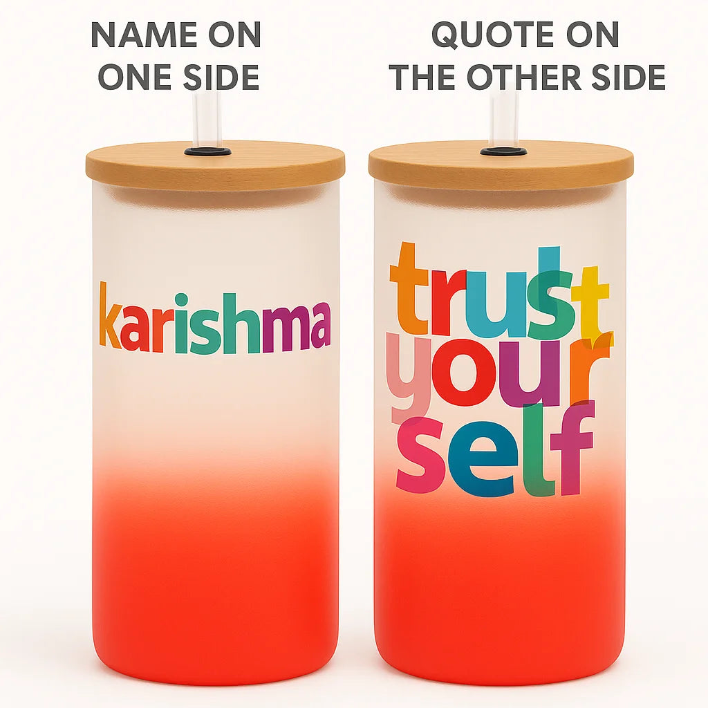 Personalized Tumbler with Custom Name Quote