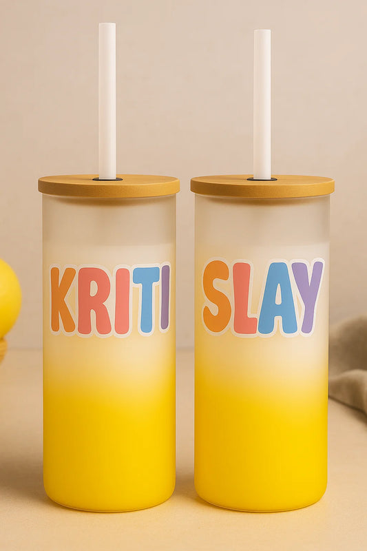 Custom name tumbler with motivational quote