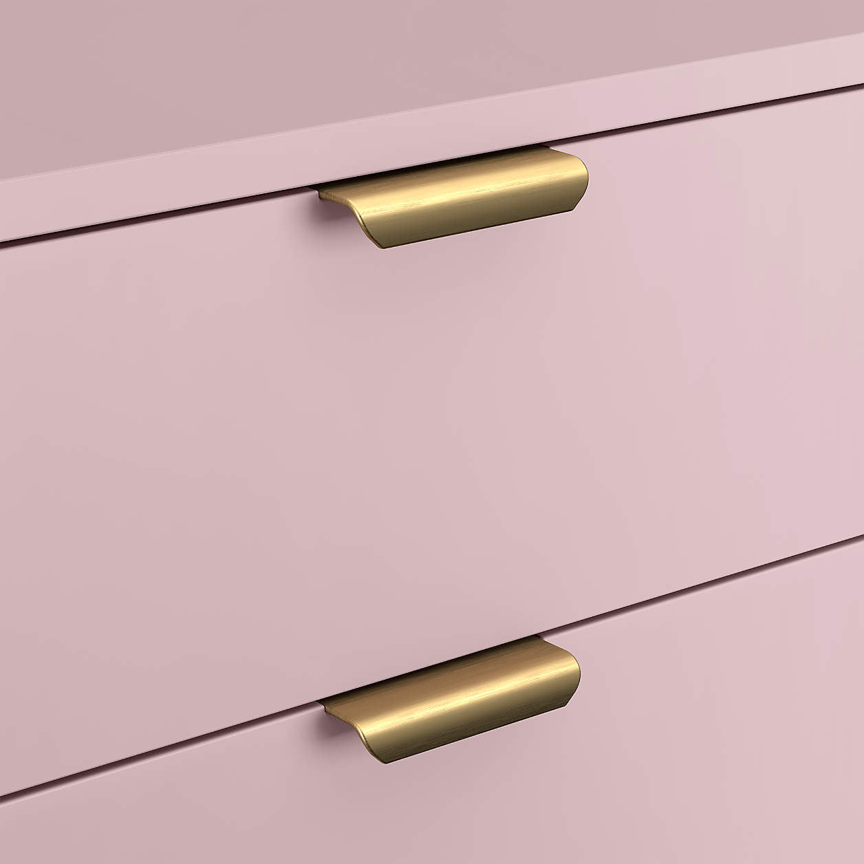Classic 20" Lilac Rose Wood 2-Drawer Kids Nightstand