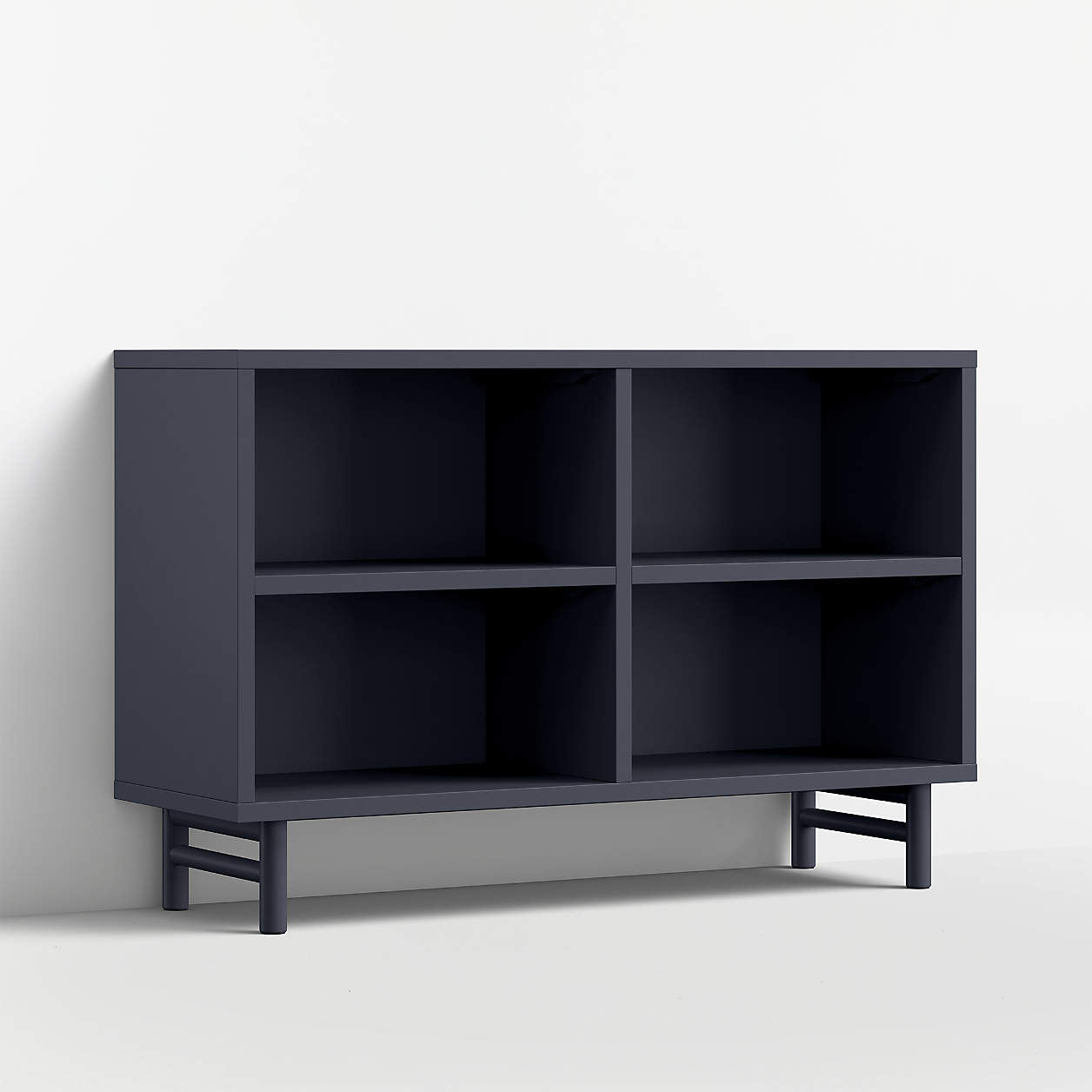 Classic 46" Deep Navy Blue Wood Kids Low Bookcase