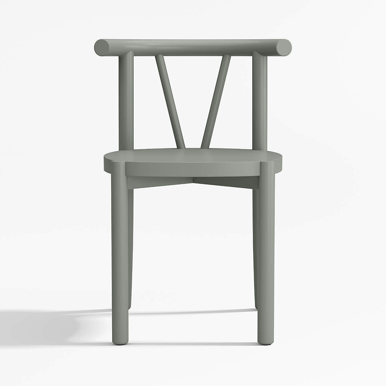 Classic Laurel Green Wood Kids Play Chair