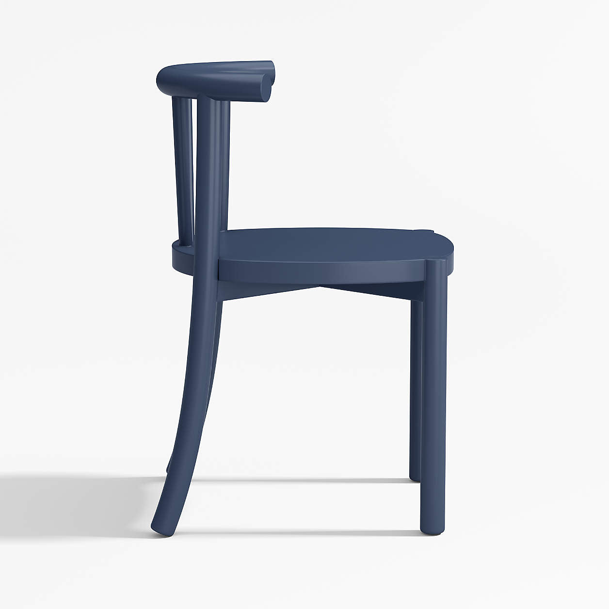Classic Navy Blue Wood Kids Play Chair