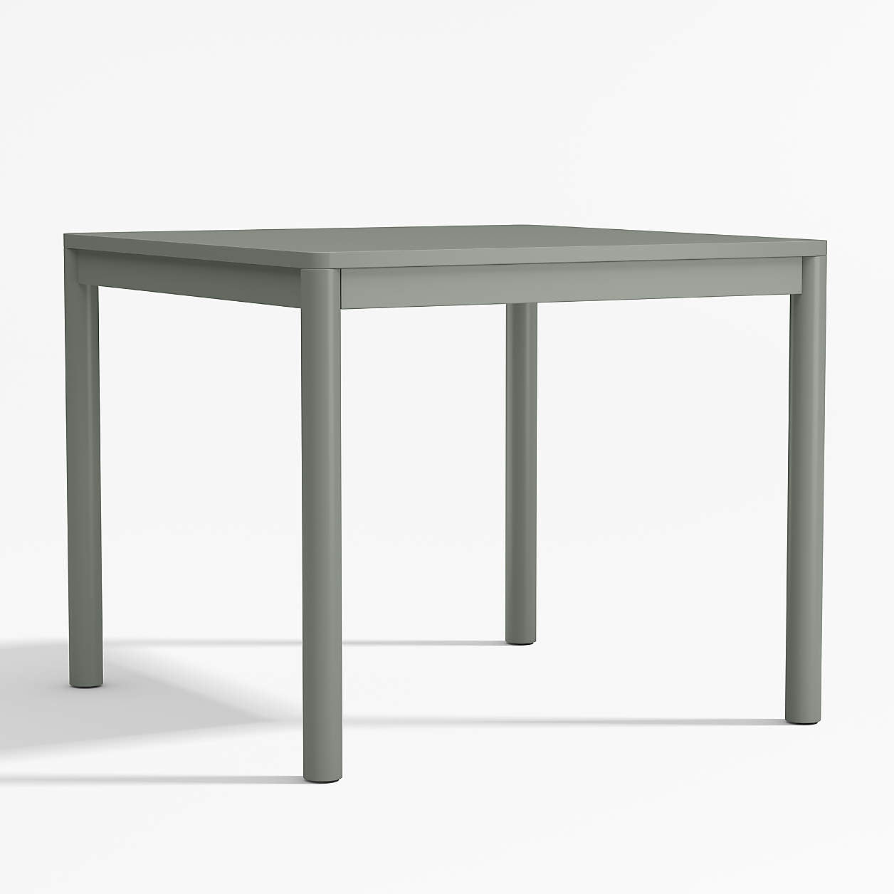 Classic Laurel Green Wood Square Kids Play Table