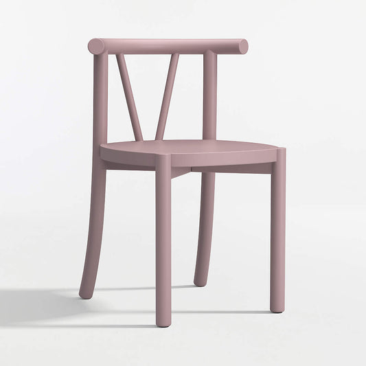 Classic Violet Purple Wood Kids Play Chair
