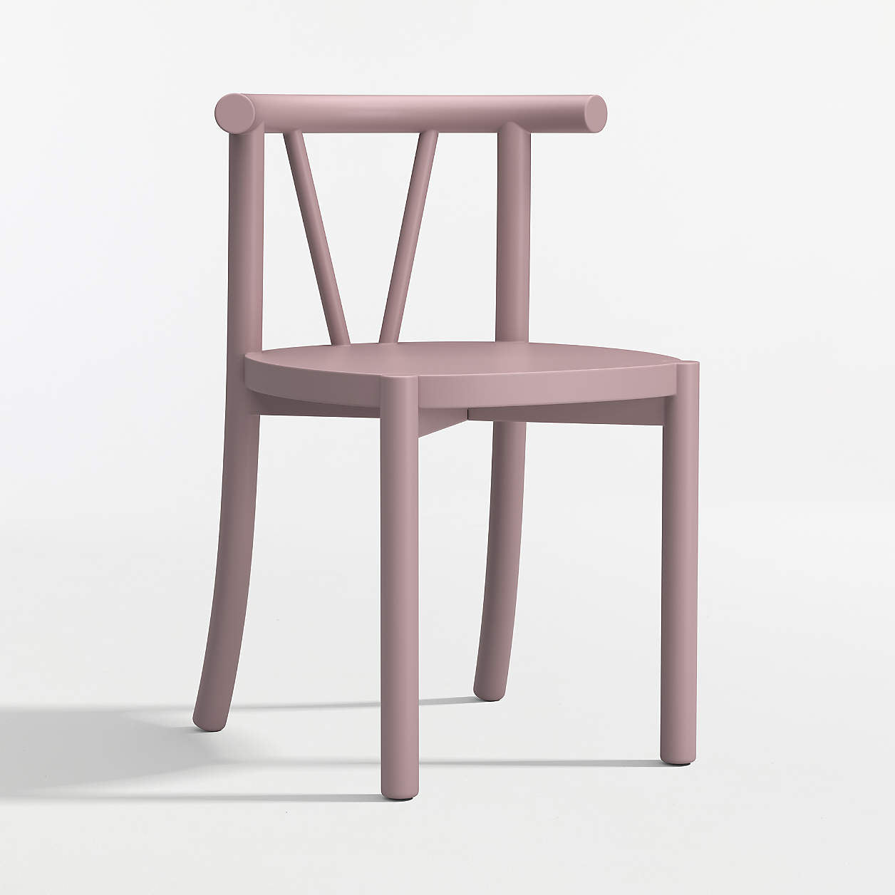 Classic Violet Purple Wood Kids Play Chair