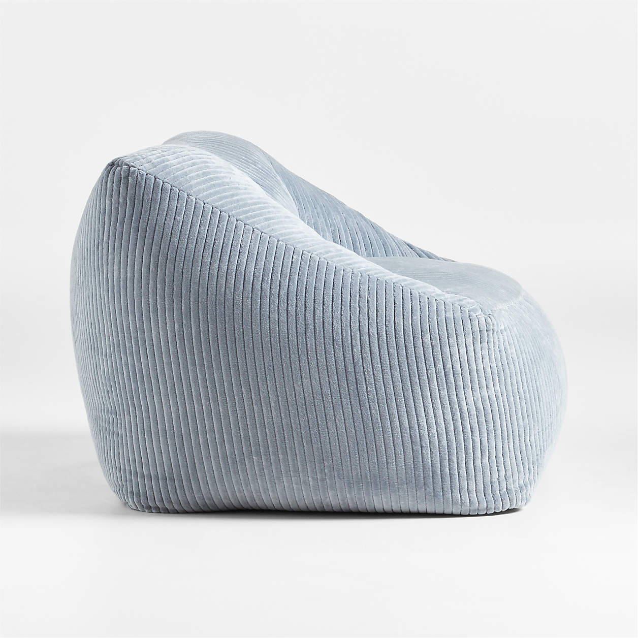 Powder Blue Cloud Velvet Corduroy Kids Sofa Chair