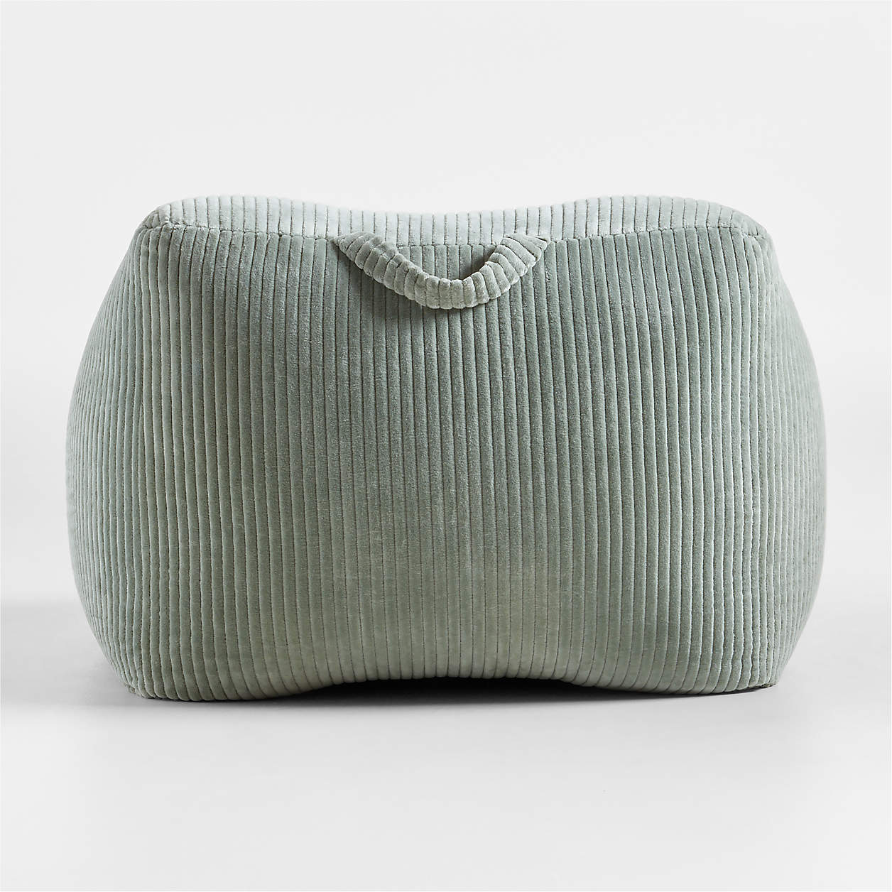 Sage Puff Velvet Corduroy Kids Lounge Chair