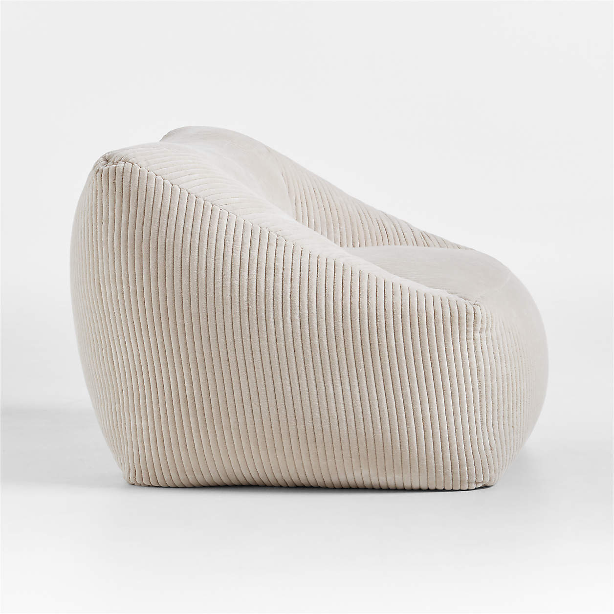 Soft Cream Cloud Velvet Corduroy Kids Sofa Chair