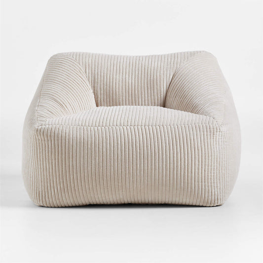 Soft Cream Cloud Velvet Corduroy Kids Sofa Chair