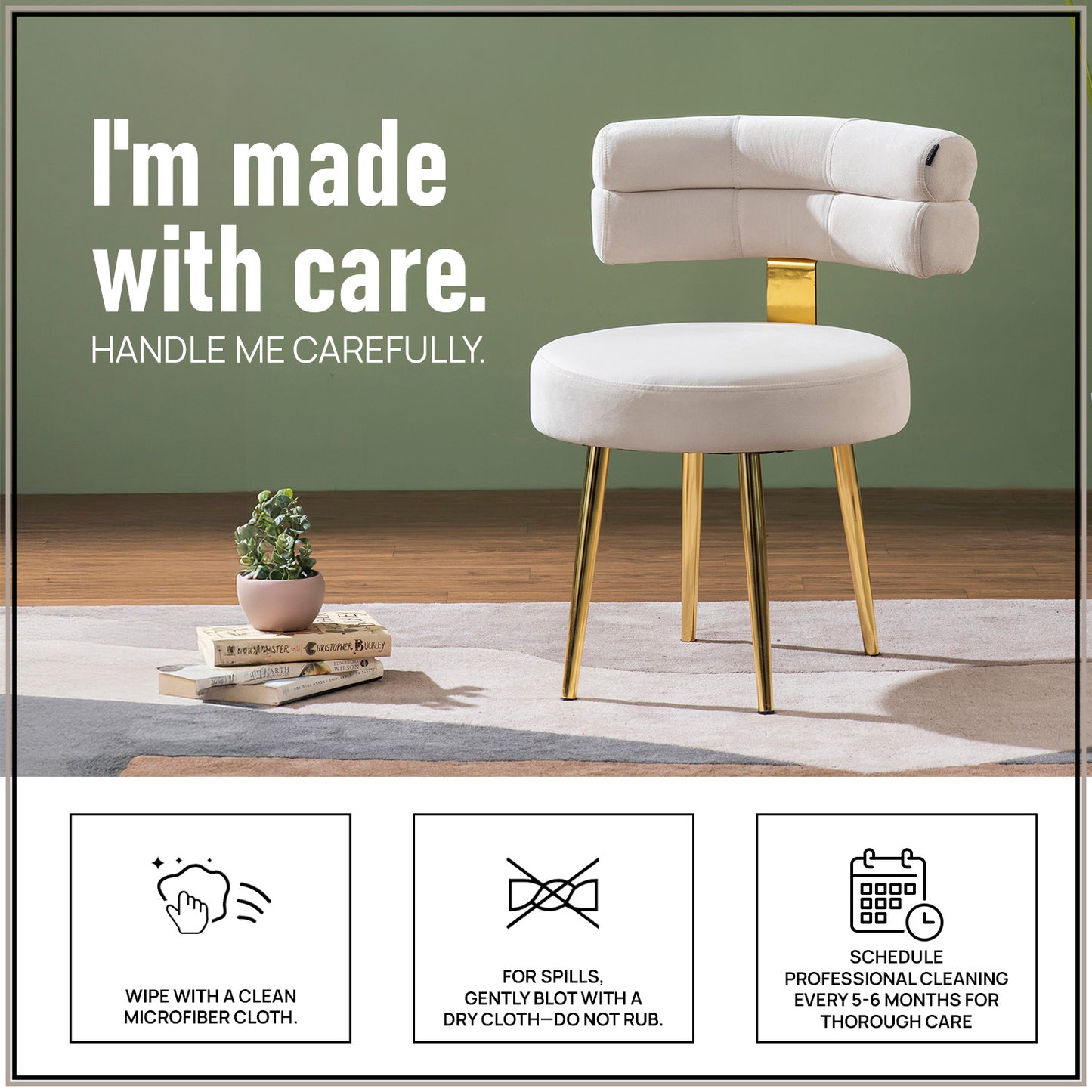 The Beige Dreamboat Velvet Lounge Chair With Gold Legs | Nestroots