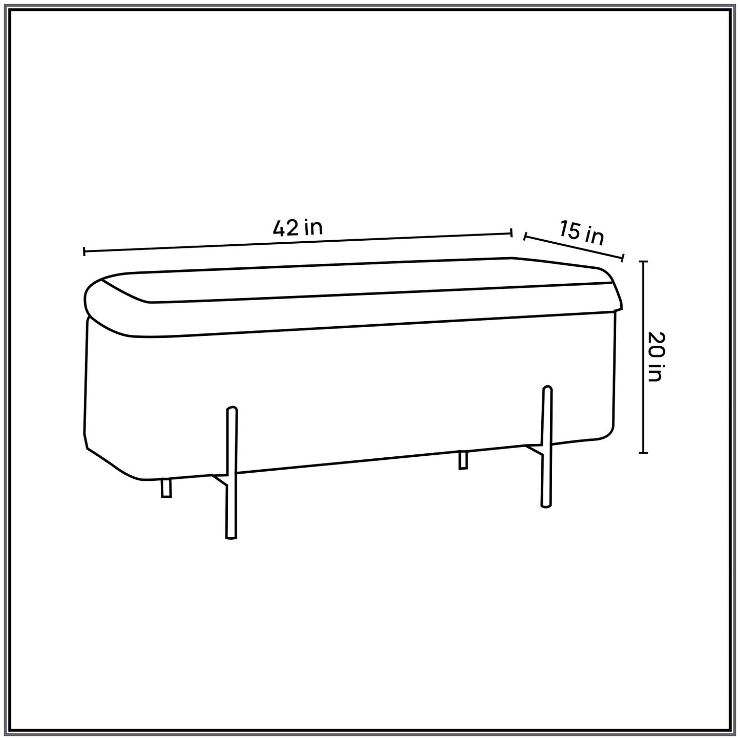 Ivory Bliss Storage  Bench | Nestroots