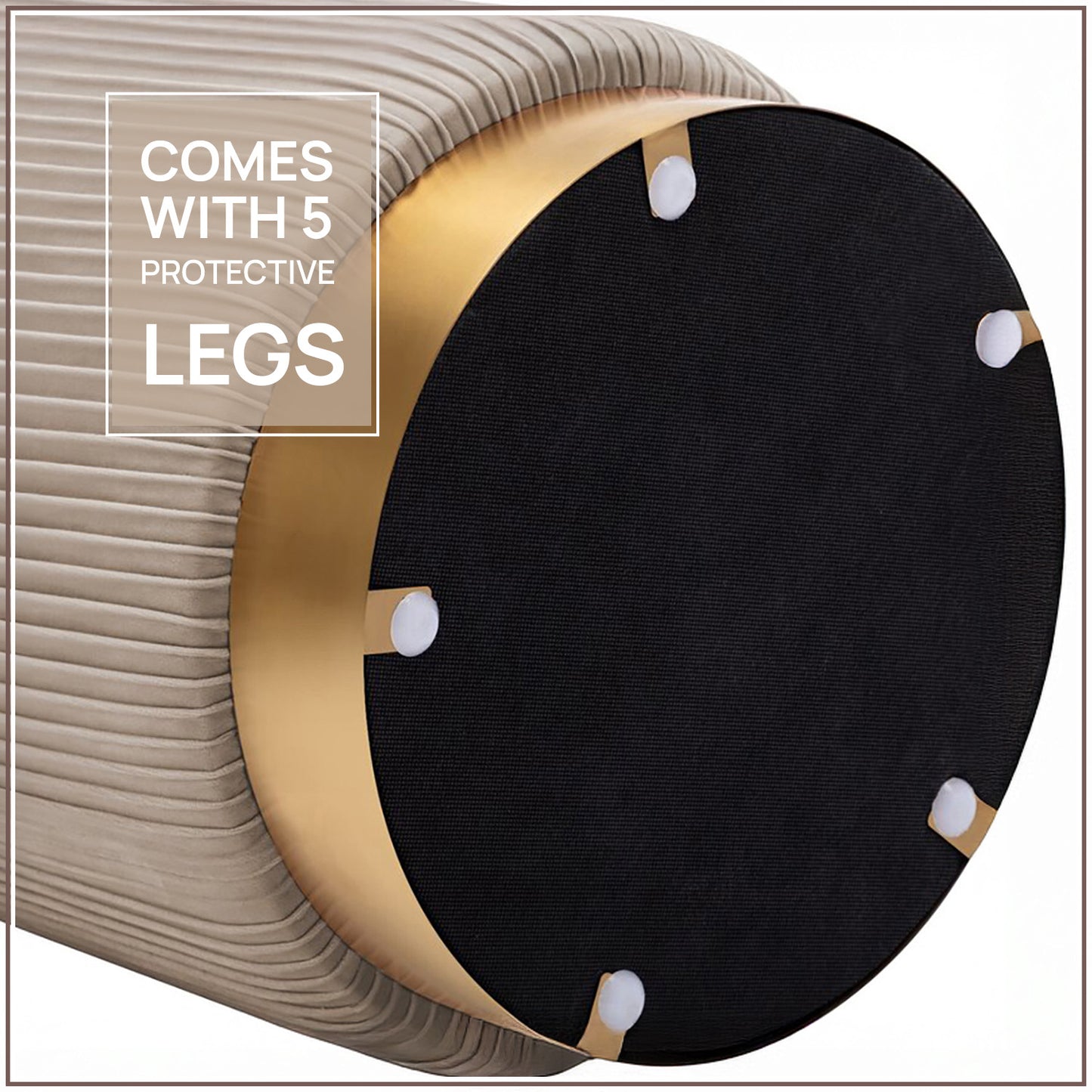 Snuggle Up Spot Velvet Pouf Stool | Nestroots