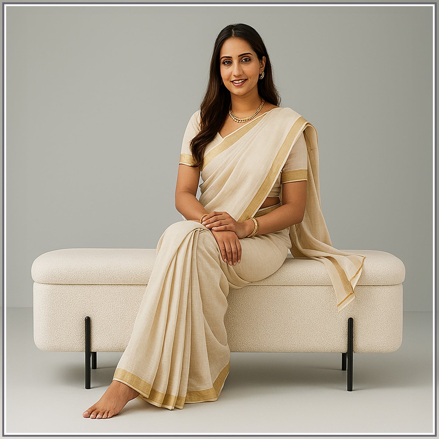 Ivory Bliss Storage  Bench | Nestroots