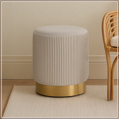 Snuggle Up Spot Velvet Pouf Stool | Nestroots