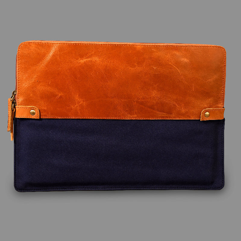 Canvas & Leather Luxe Sleeve 002