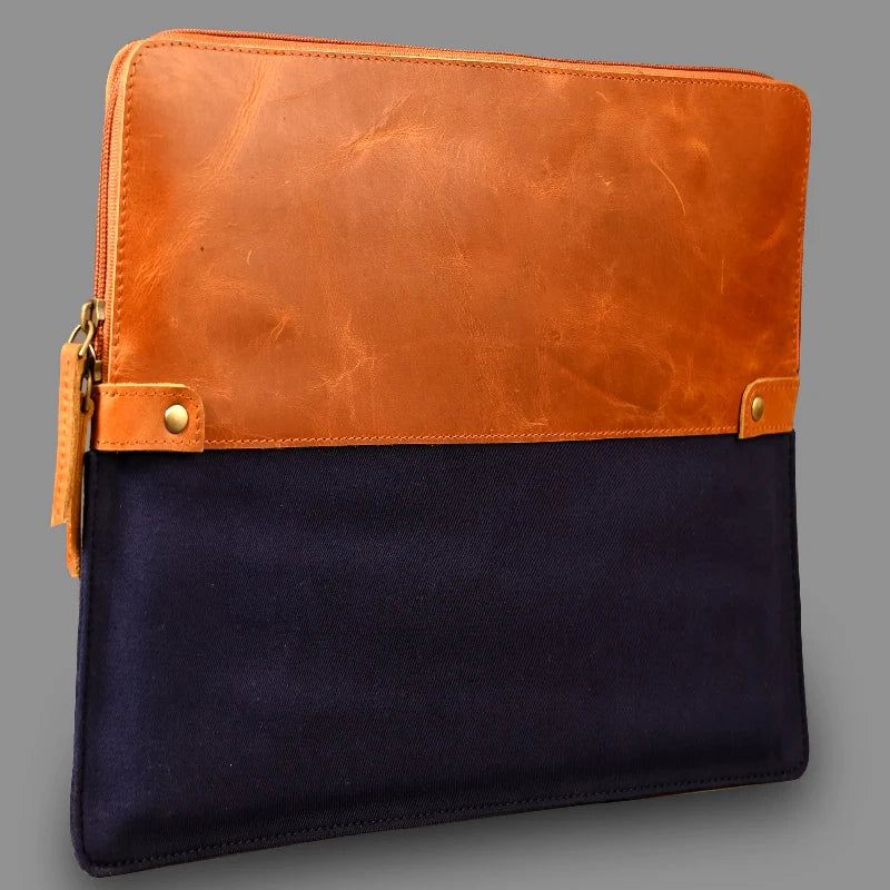 Canvas & Leather Luxe Sleeve 002