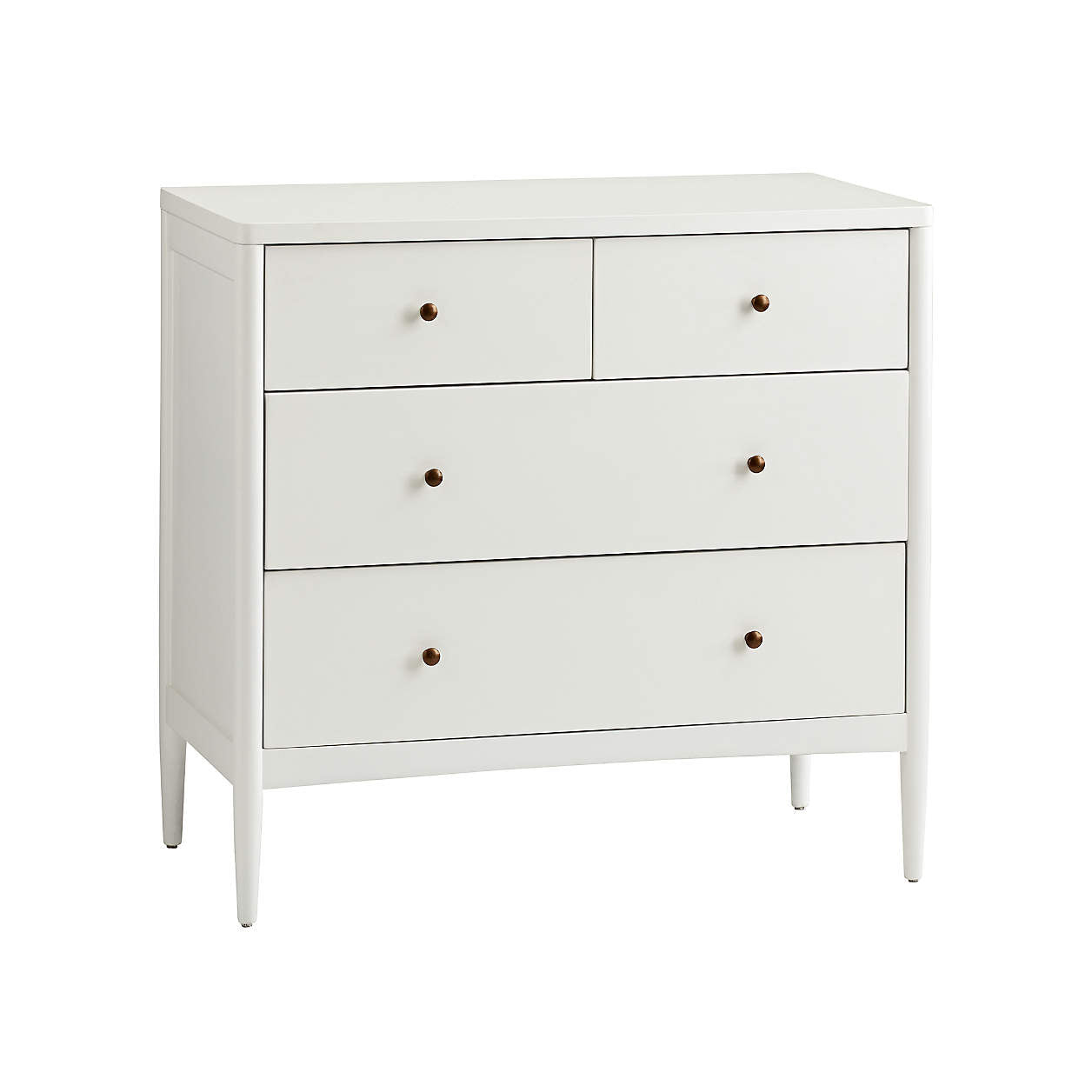 Hampshire 36" White Wood 4-Drawer Kids Dresser