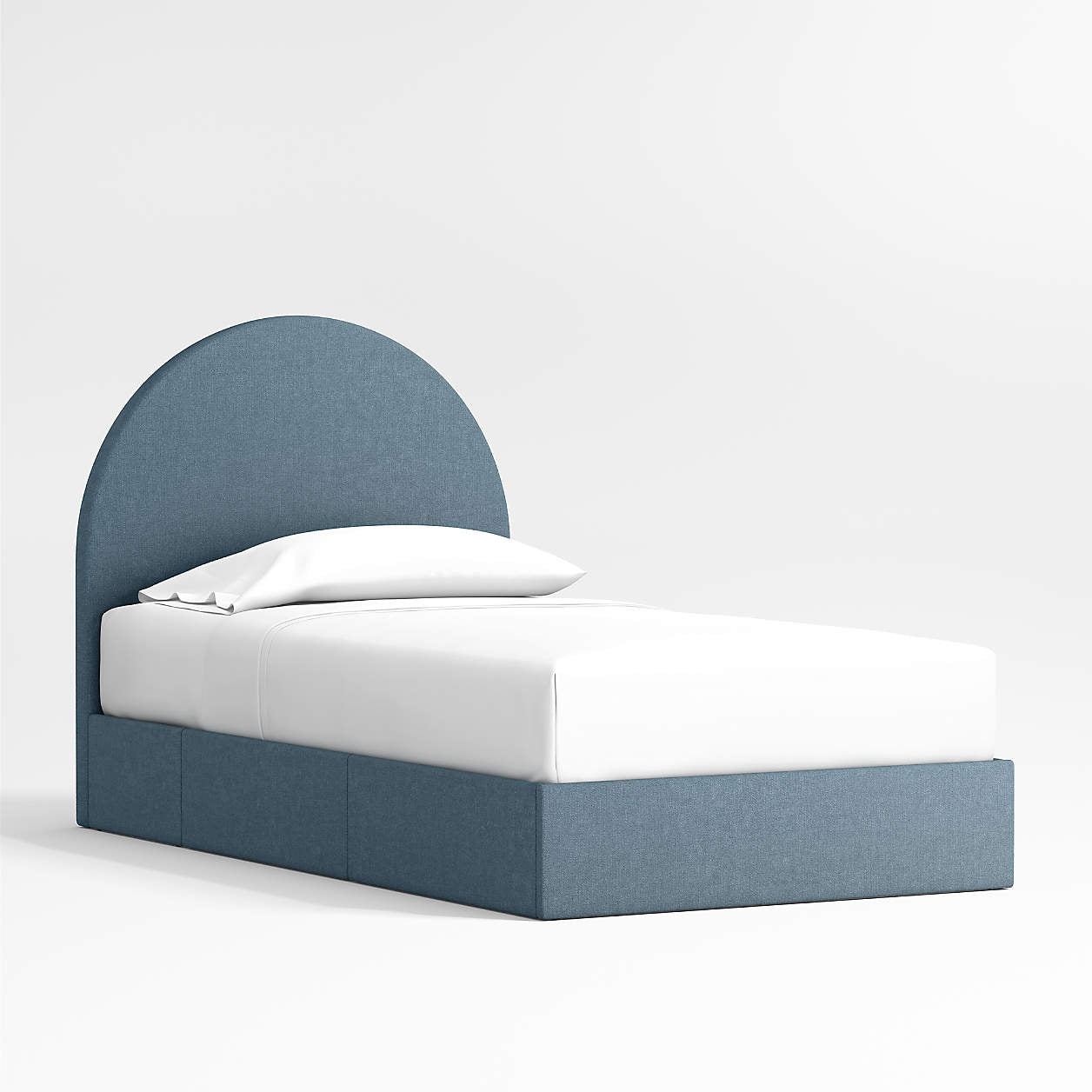 Moonrise Denim Blue Brushed Polyester Kids Big  Storage Bed