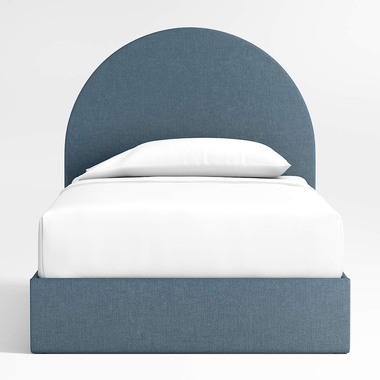 Moonrise Denim Blue Brushed Polyester Kids Big Hydraulic Storage Bed
