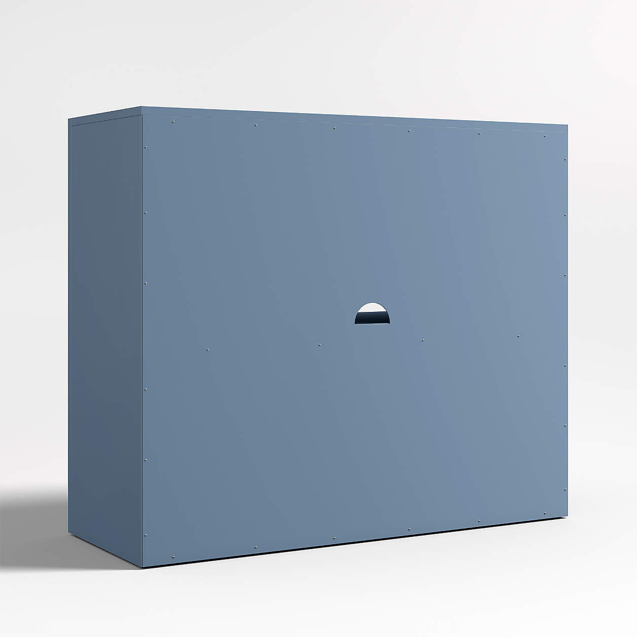 Ever Simple 36" Modular Slate Blue Wood Kids Bookcase with Drawer