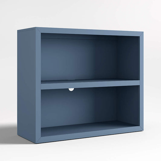 Ever Simple 36" Modular Slate Blue Wood Kids Bookcase