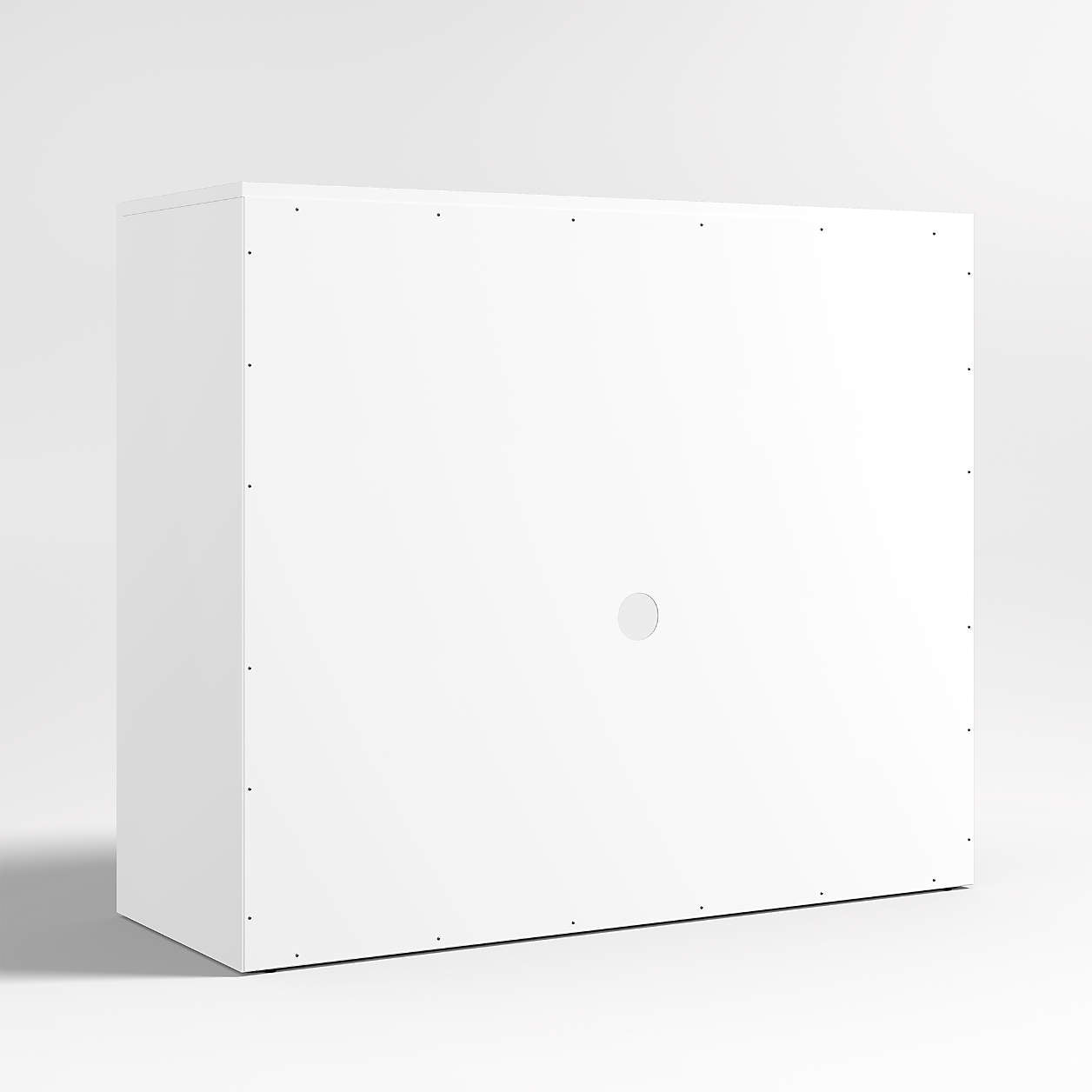 Ever Simple 36" Modular White Wood Kids Bookcase