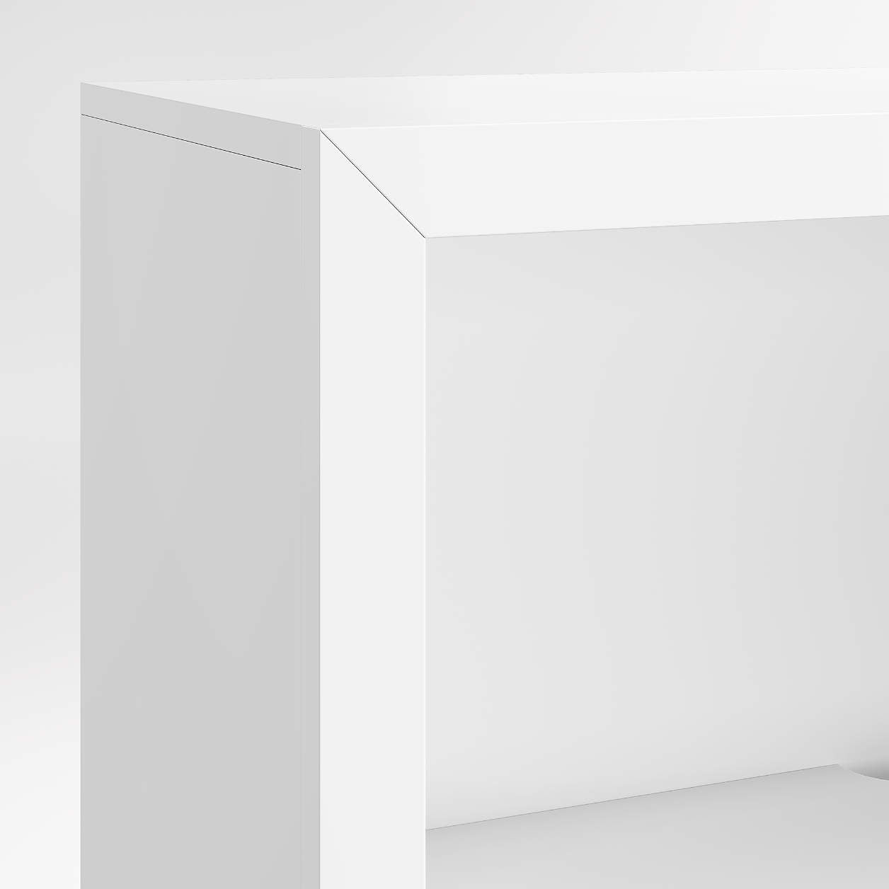 Ever Simple 108" Set of 3 Modular White Wood Kids Open Bookcases