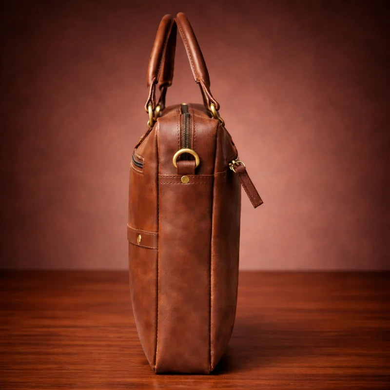Executive Leather Laptop Bag