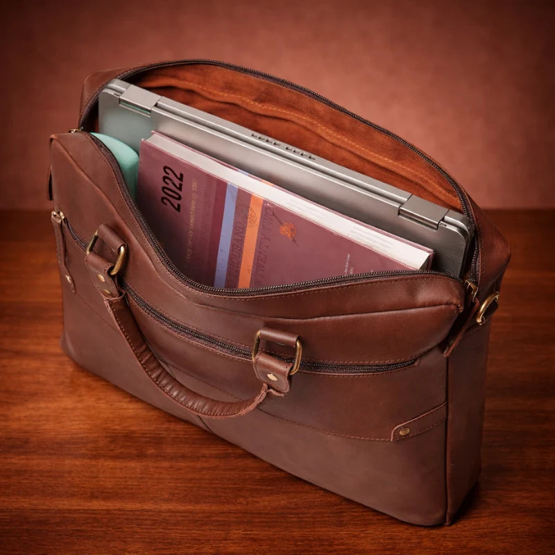 Executive Leather Laptop Bag
