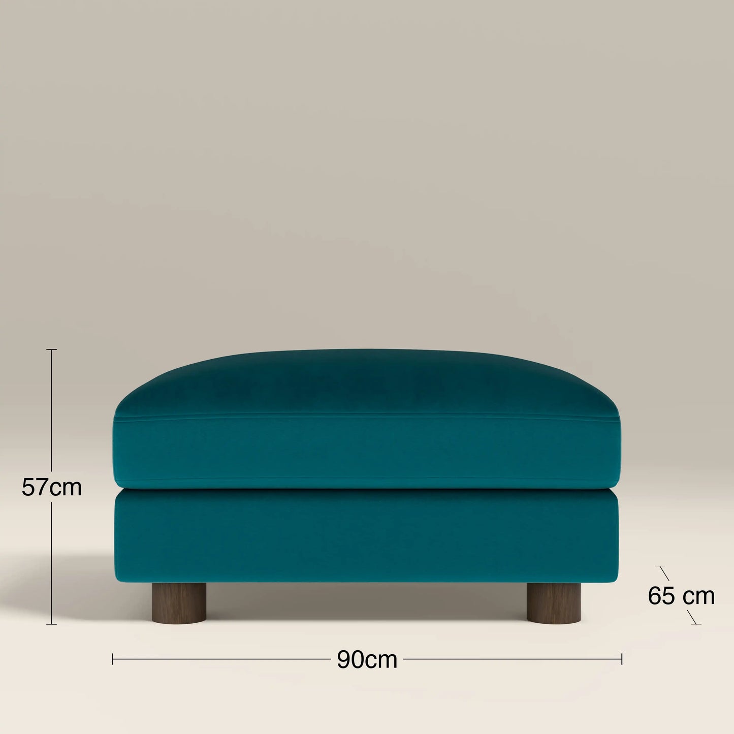 Halton Footstool Teal