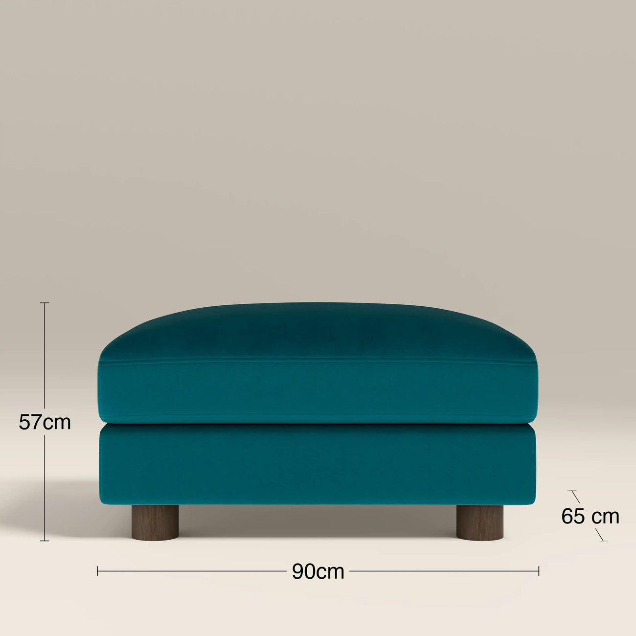 Halton Footstool Teal