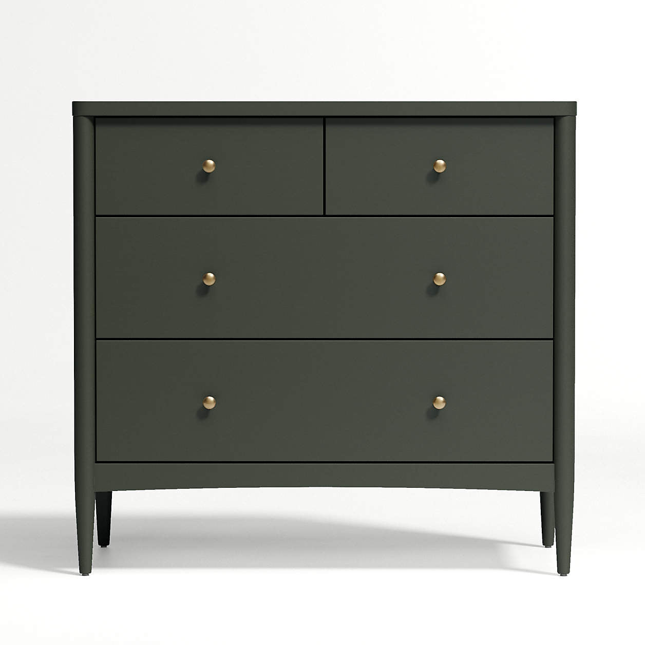 Hampshire 36" Olive Green Wood 4-Drawer Kids Dresser