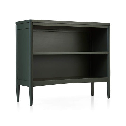 Hampshire 36" Olive Green Wood 2-Shelf Small Kids Bookcase