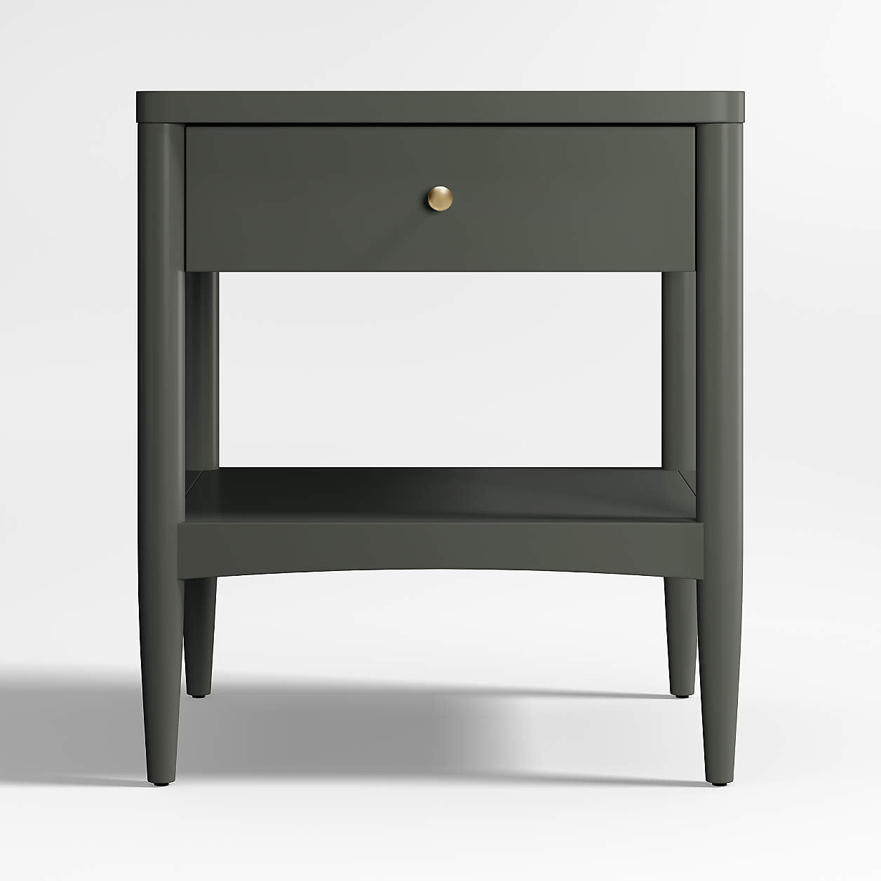 Hampshire 20" Olive Green Wood Kids Nightstand with Drawer