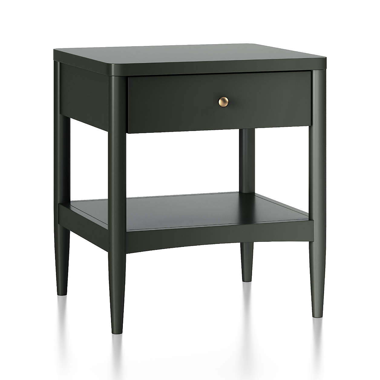 Hampshire 20" Olive Green Wood Kids Nightstand with Drawer