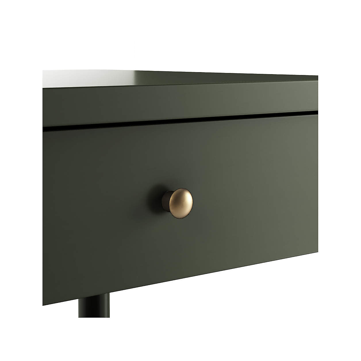 Hampshire 20" Olive Green Wood Kids Nightstand with Drawer