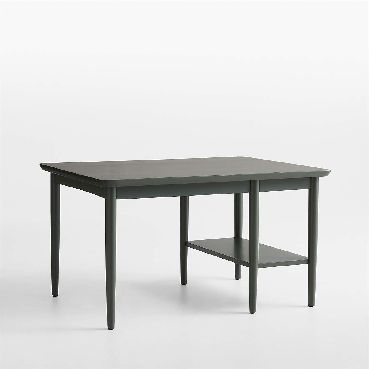 Hampshire Olive Green Wood Kids Play Table with Storage