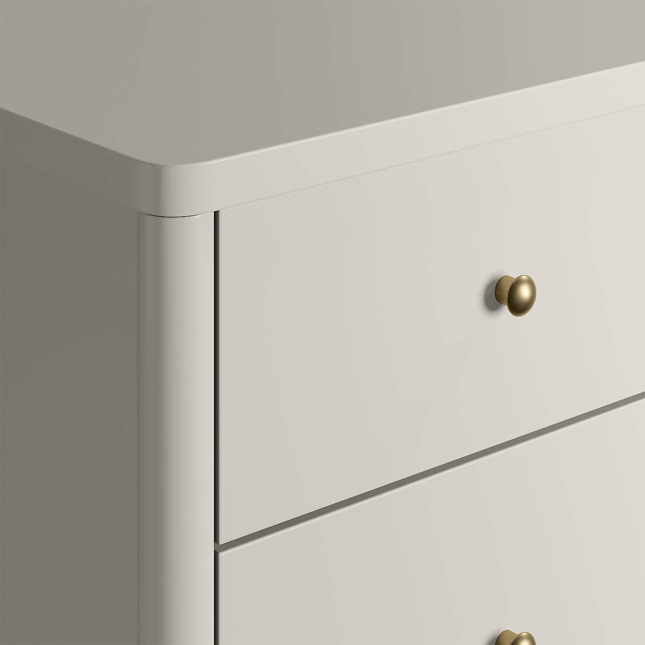 Hampshire 36" Cozy Grey Wood 4-Drawer Kids Dresser