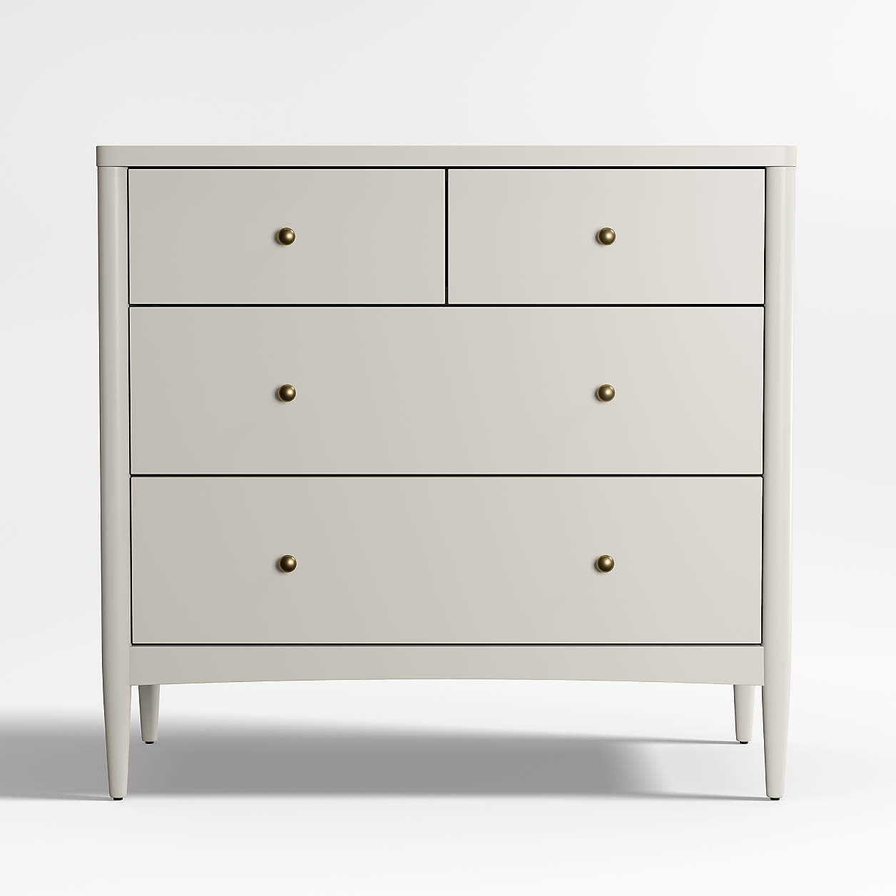 Hampshire 36" Cozy Grey Wood 4-Drawer Kids Dresser