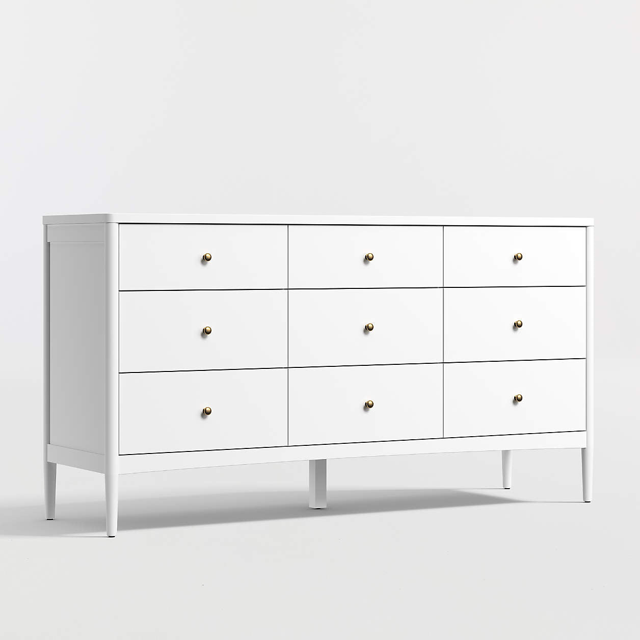 Hampshire 64" White Extra Wide 9-Drawer Kids Dresser