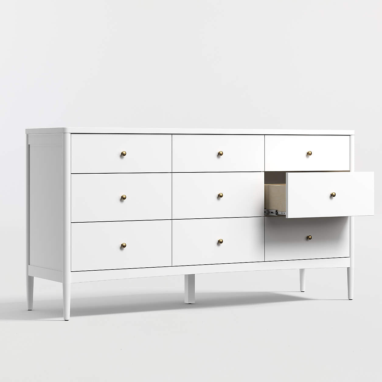 Hampshire 64" White Extra Wide 9-Drawer Kids Dresser