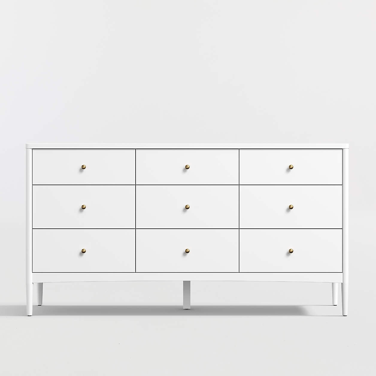 Hampshire 64" White Extra Wide 9-Drawer Kids Dresser