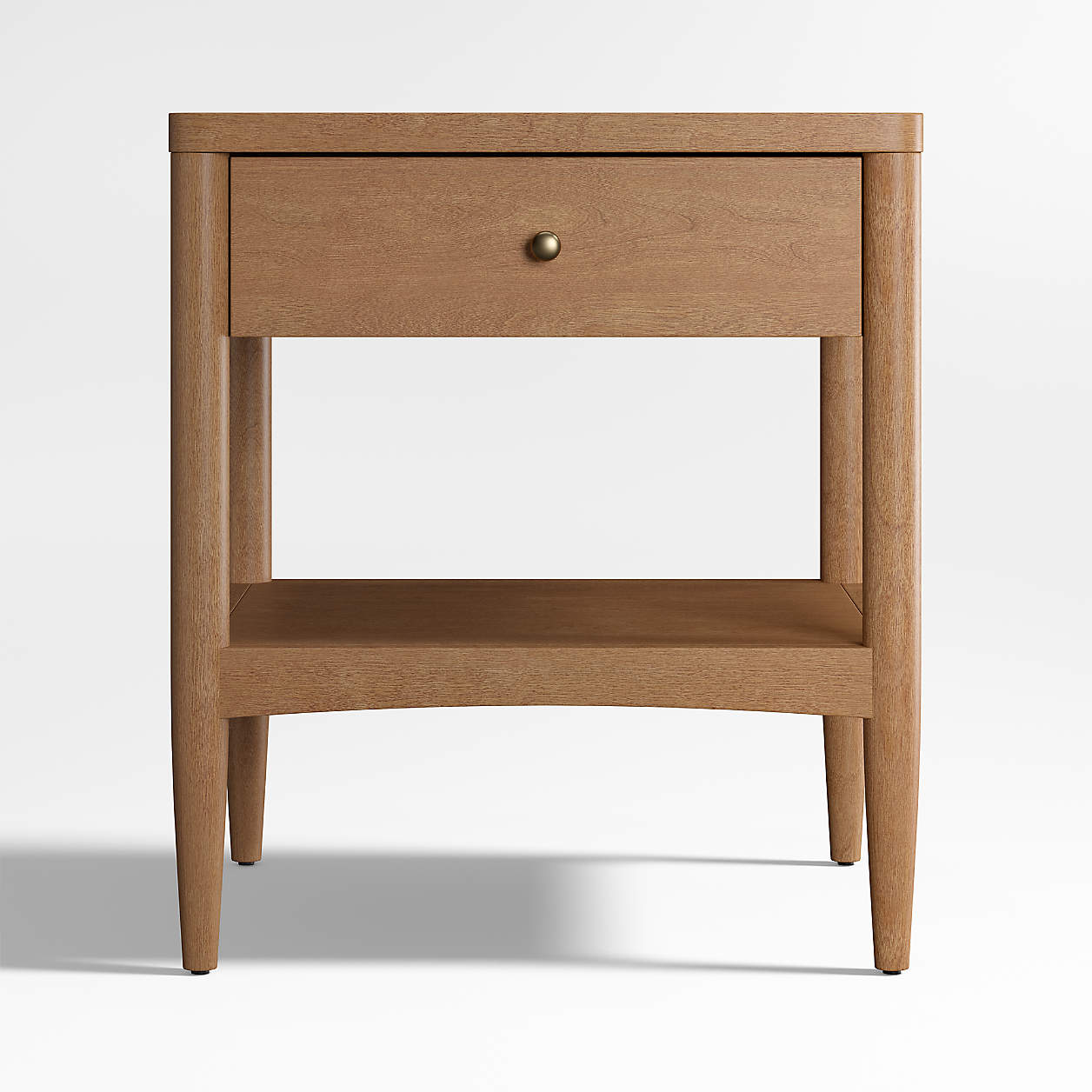 Hampshire 20" Natural Brown Wood Kids Nightstand with Drawer
