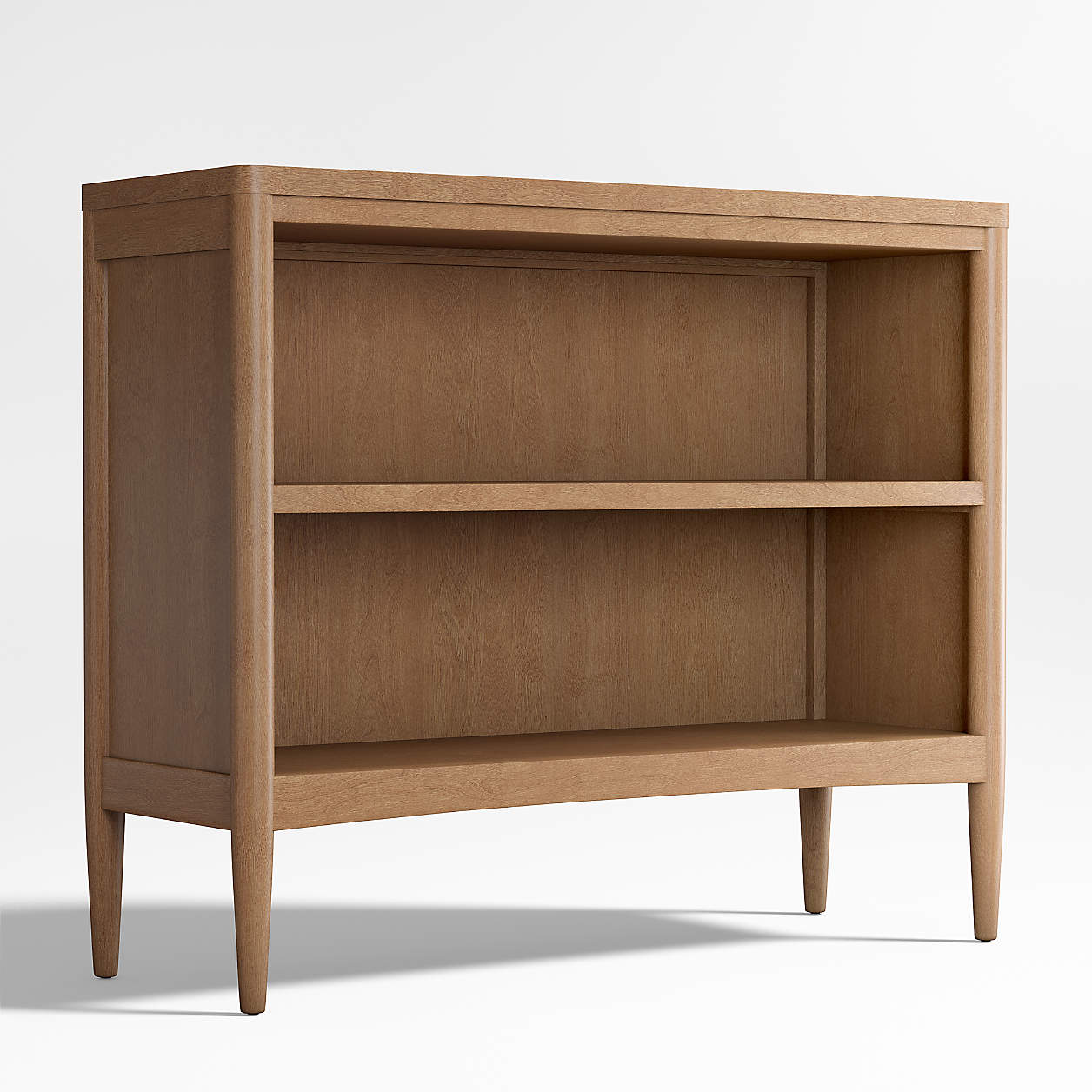 Hampshire 36" Cozy Grey Wood 2-Shelf Small Kids Bookcase
