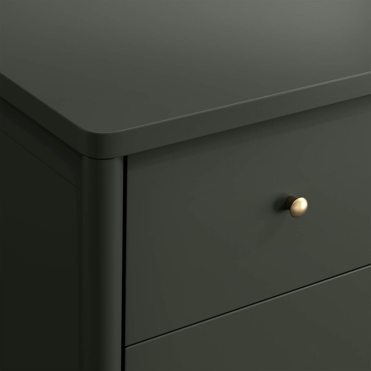 Hampshire 36" Olive Green Wood Tall 5-Drawer Kids Dresser