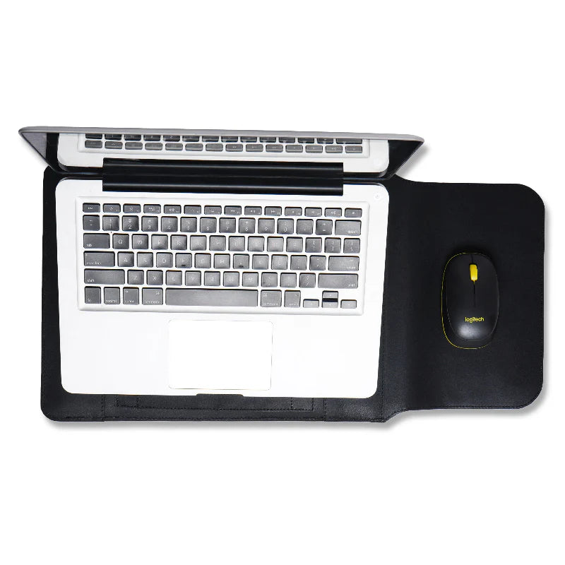 Convertible Leather Laptop Sleeve