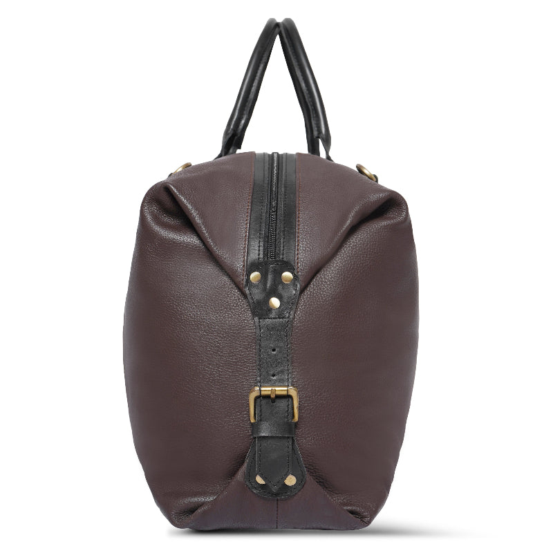 Chestnut Leather Duffle Bag