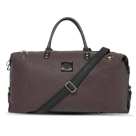 Chestnut Leather Duffle Bag