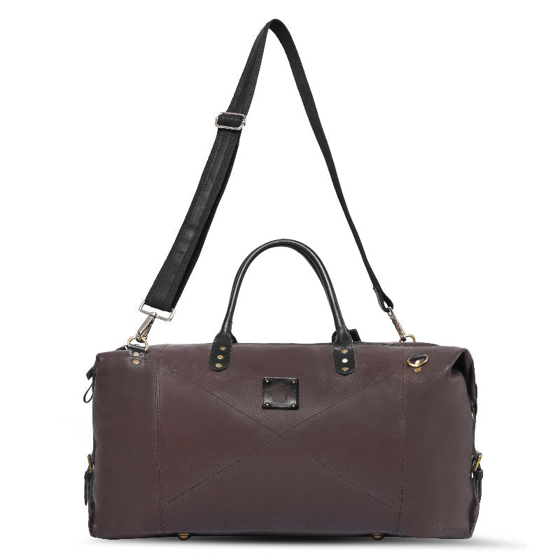 Chestnut Leather Duffle Bag