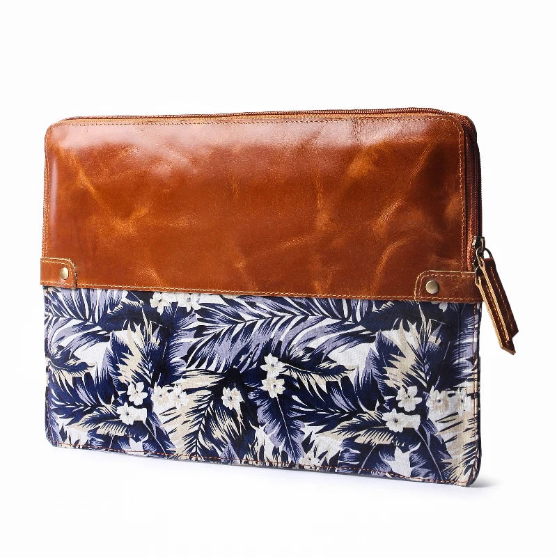 Island Bloom Leather Laptop